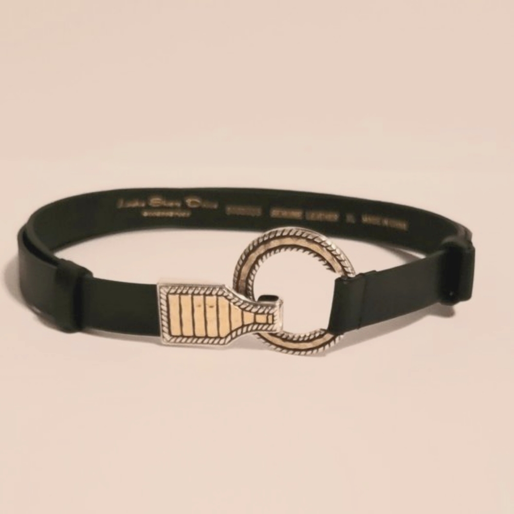 Adjustable Leather Belt   Lake Shore Drive   Small to Extra Large